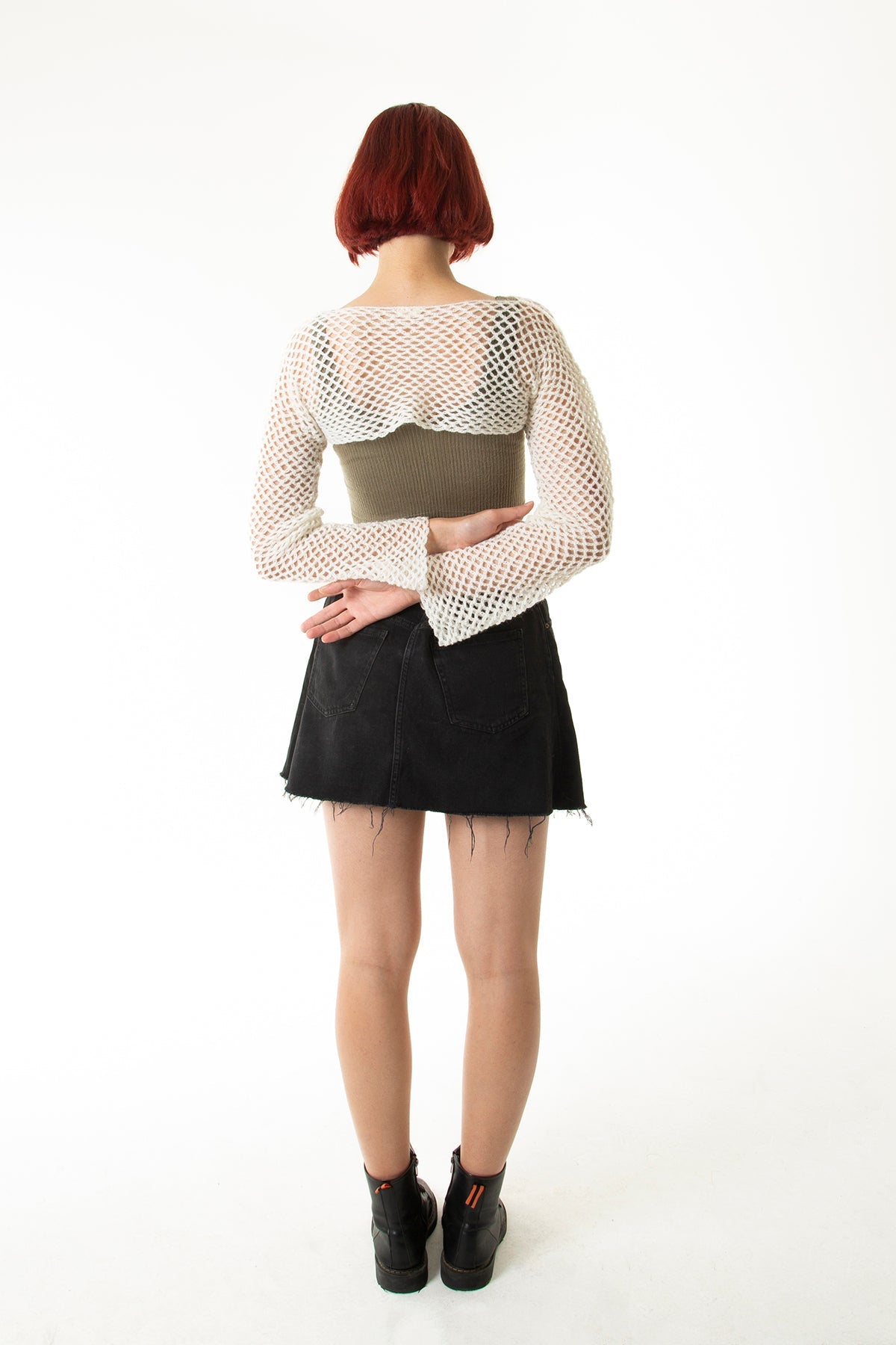 Handarte Los Angeles-Krem File El Örgüsü Crop Top-Crop Top-4-Milagron.com