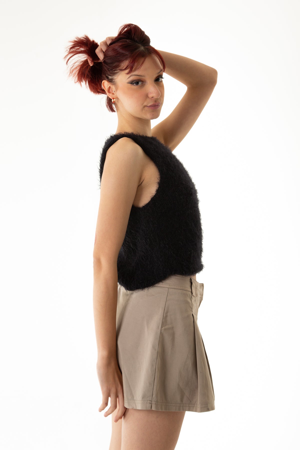 Handarte Los Angeles-Siyah El örgüsü Süveter-Top-2-Milagron.com