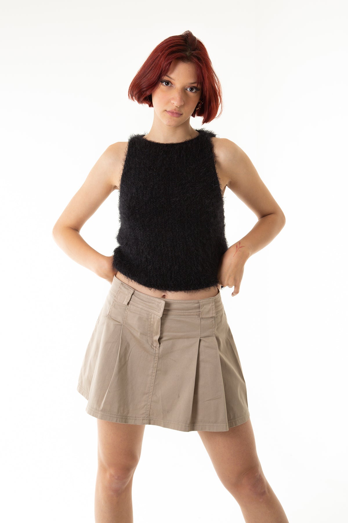 Handarte Los Angeles-Siyah El örgüsü Süveter-Top-6-Milagron.com