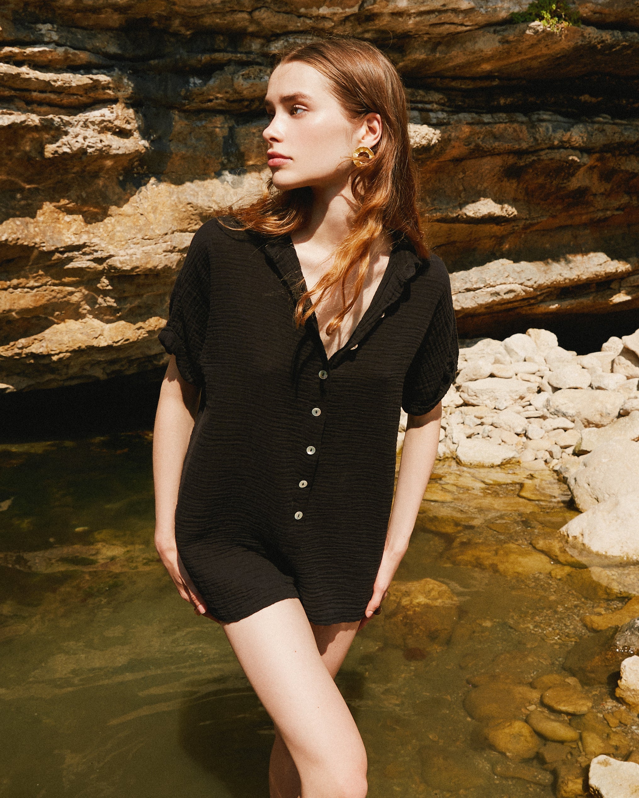 Handarte Los Angeles-Siyah Müslin Tulum-Tulum-2-Milagron.com