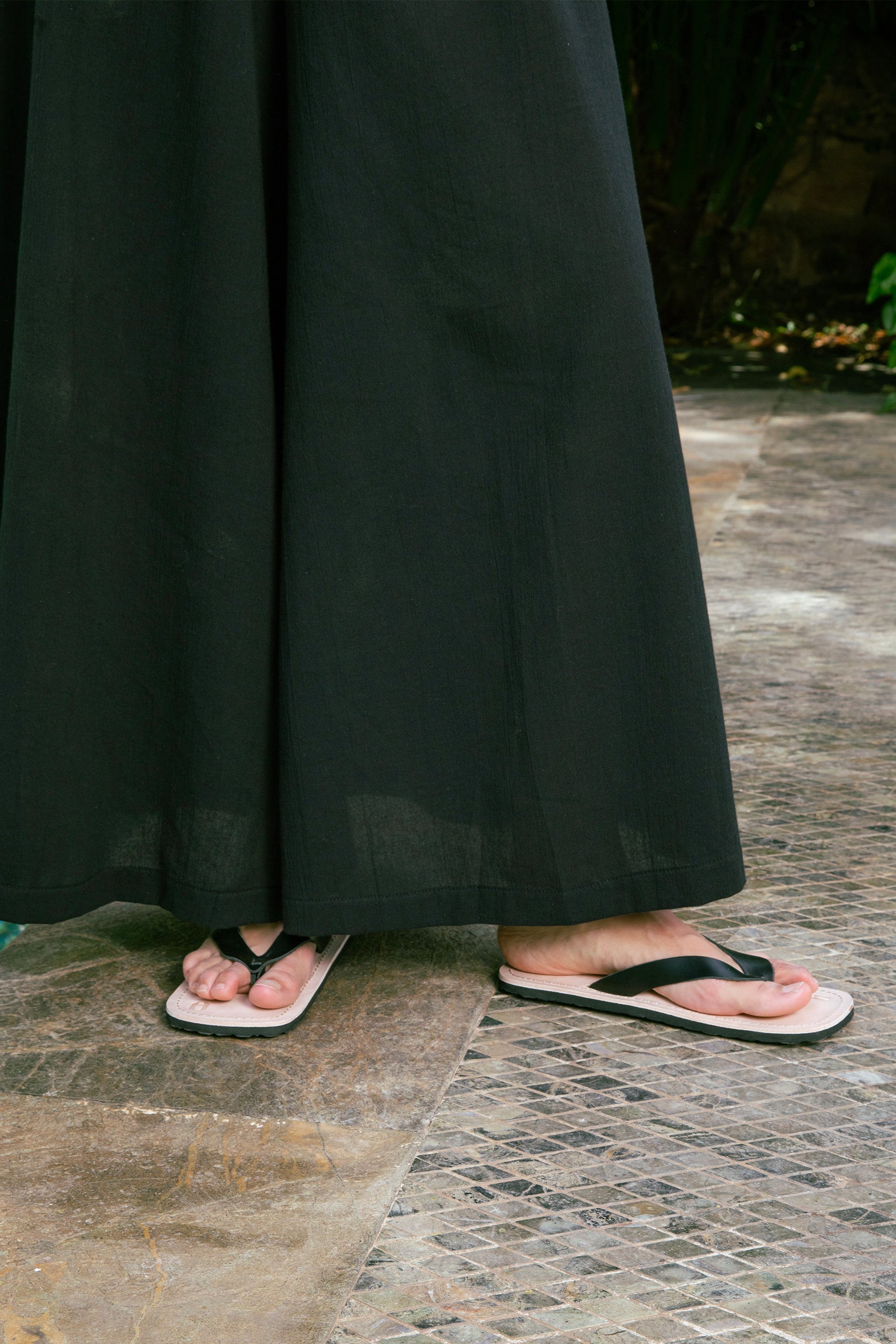 Handarte Los Angeles-Siyah Palazzo Pantolon-Pantolon-6-Milagron.com