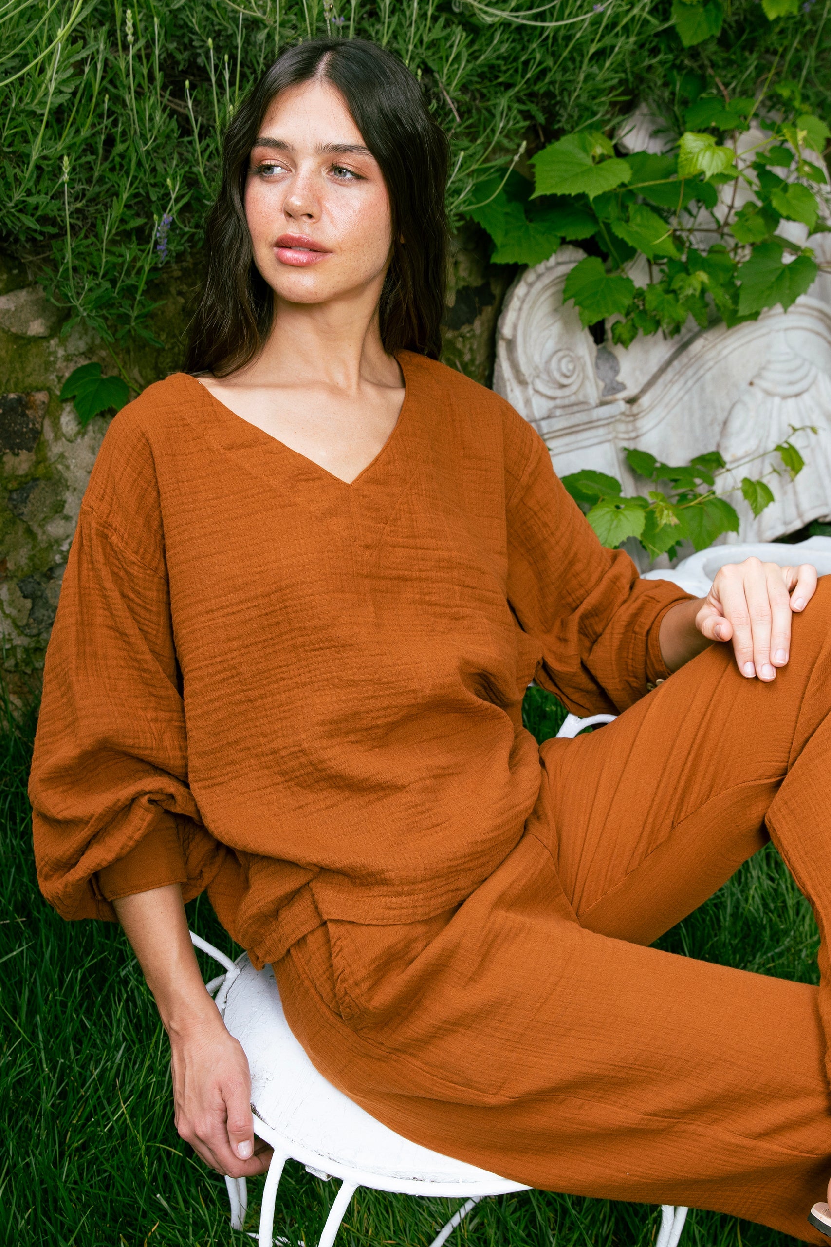 Handarte Los Angeles-Tarçın V Yaka Lodos Top-Top-1-Milagron.com