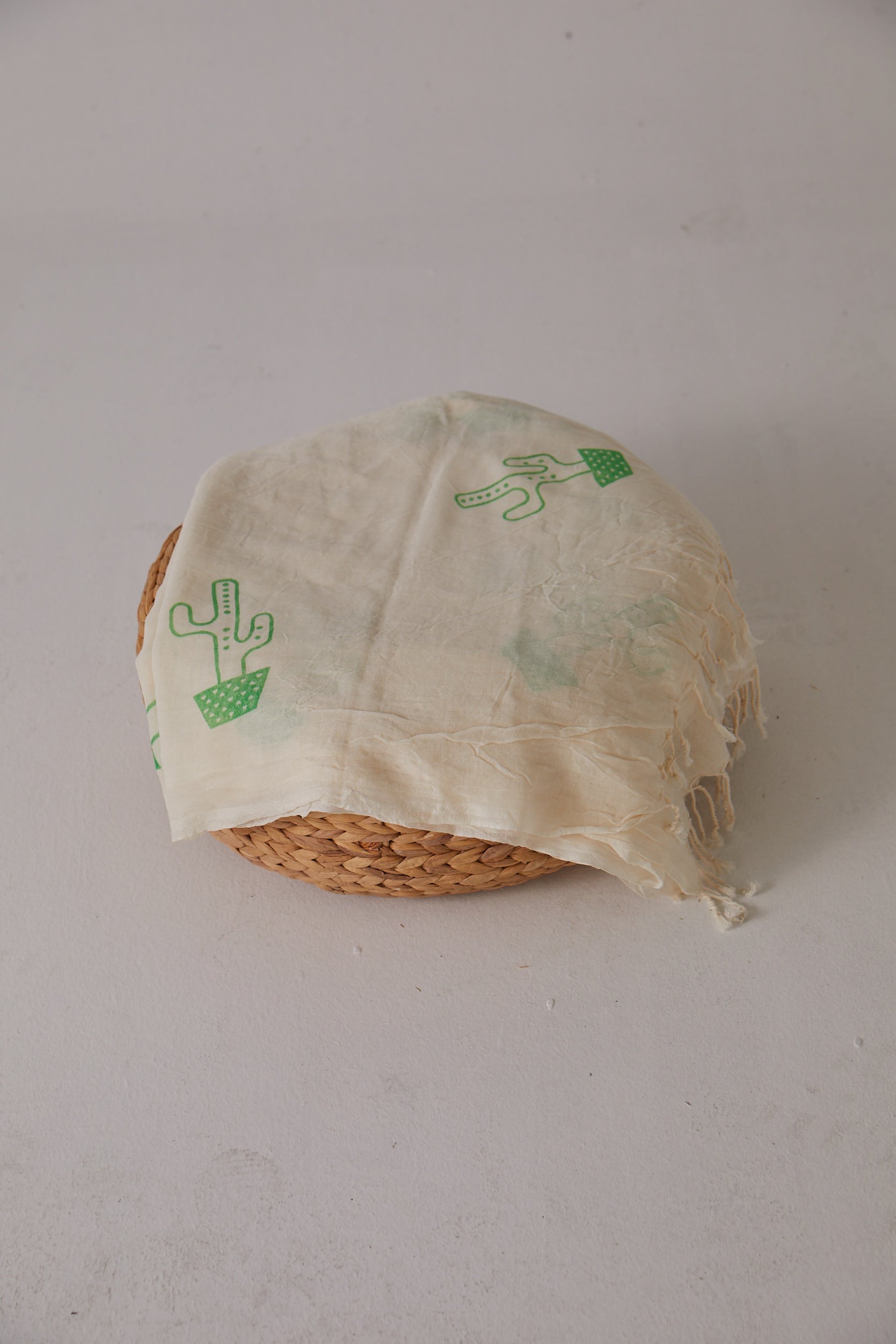 Handarte Los Angeles-Taş Baskılı Kara Tezgah Dokuma Şal/Pareo-Pareo & Bandana-2-Milagron.com