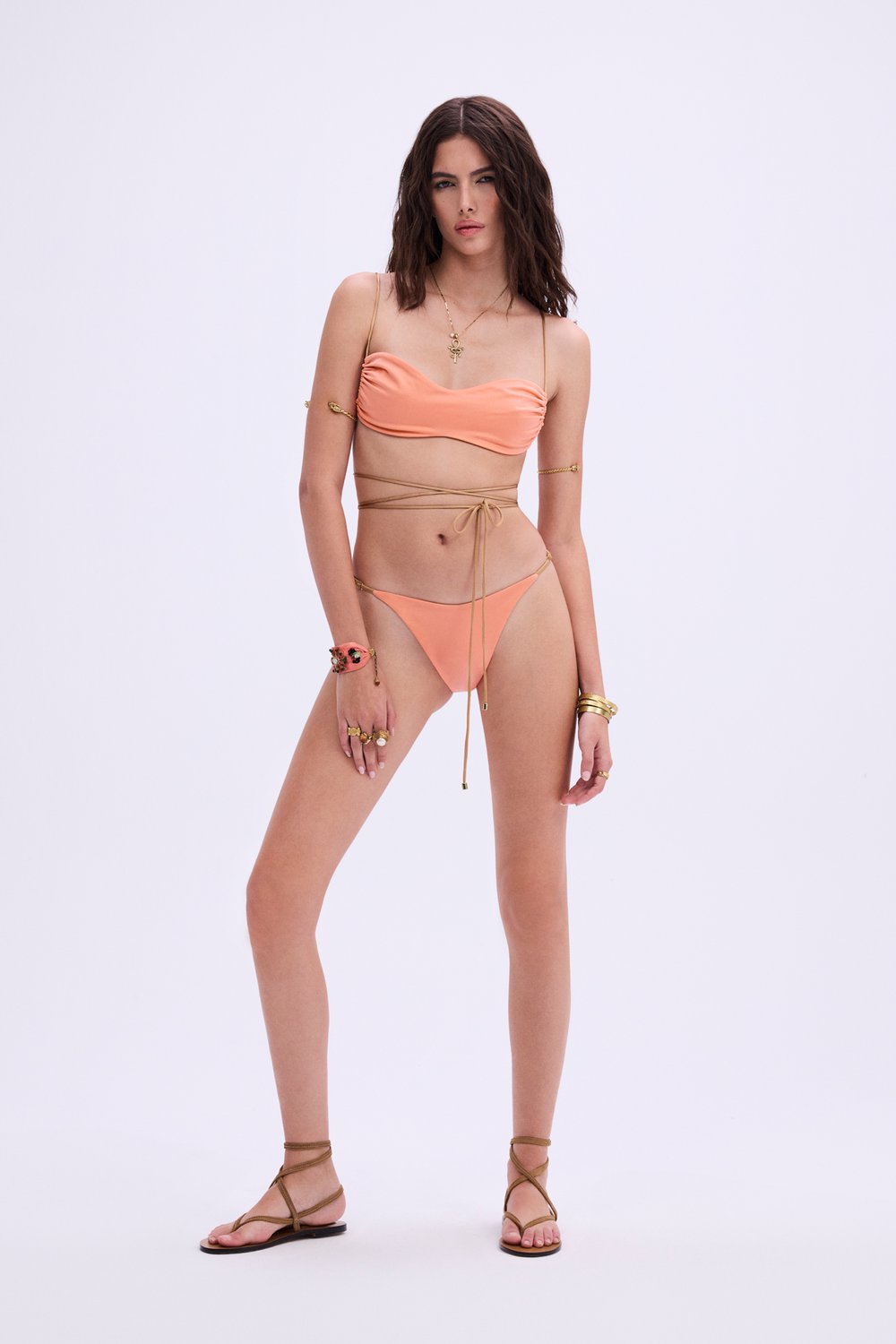 Haracci-Isis Yavruağzı Altın Rengi Bikini-Bikini & Mayo-2-Milagron.com