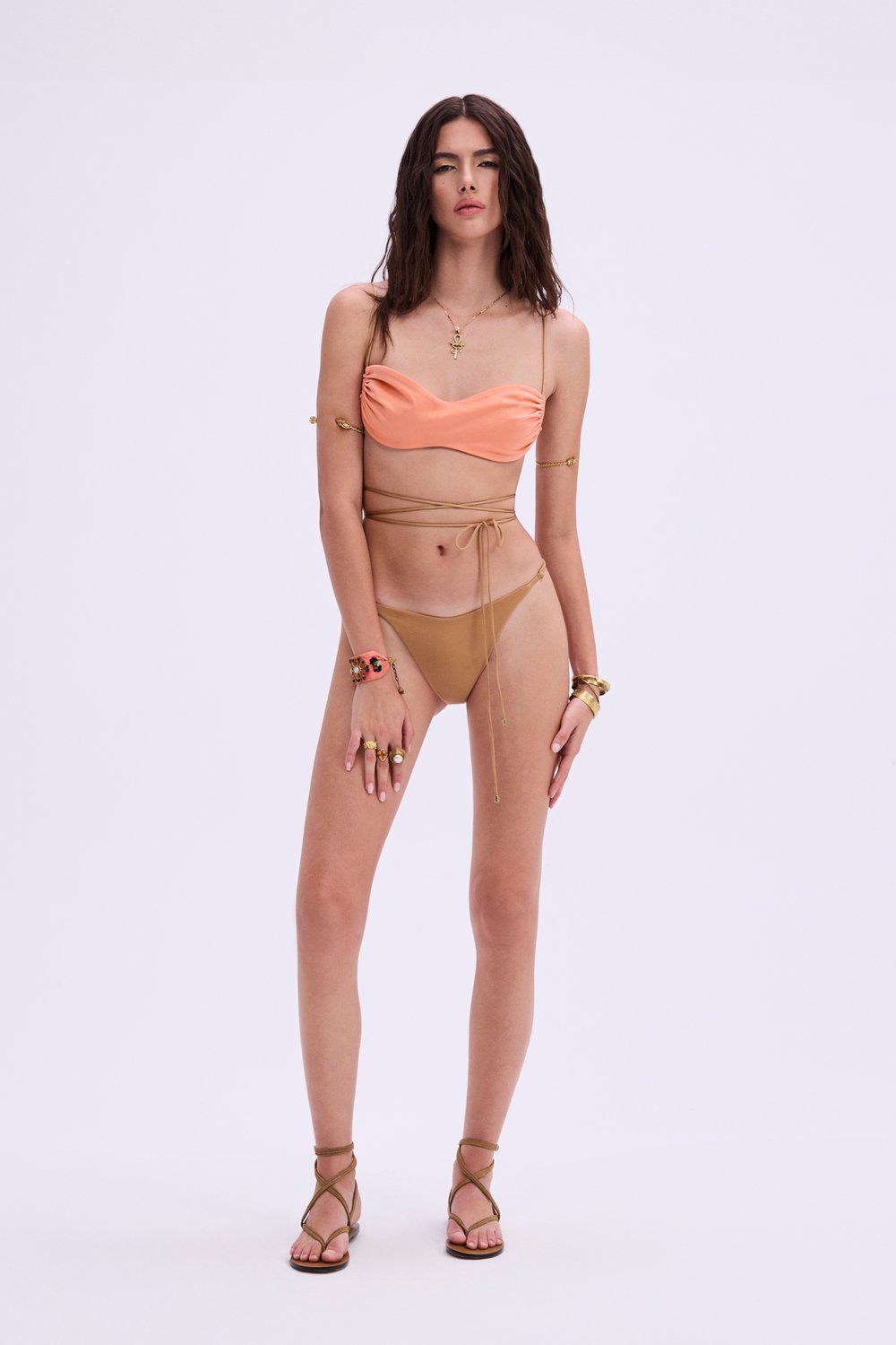 Haracci-Isis Yavruağzı Altın Rengi Bikini-Bikini & Mayo-4-Milagron.com