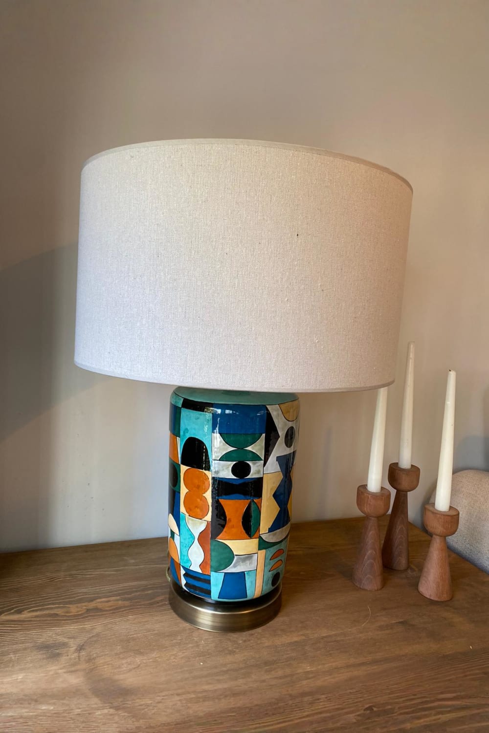 Haru Concept-Aguste Mavi Abajur-Abajur-3-Milagron.com