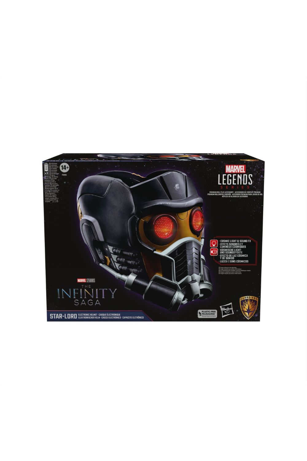 Hasbro-Guardians of the Galaxy - Marvel Legends Star-Lord Premium Electronic Helmet - Işık ve Ses Efektli Kask-Role-Play-2-Milagron.com