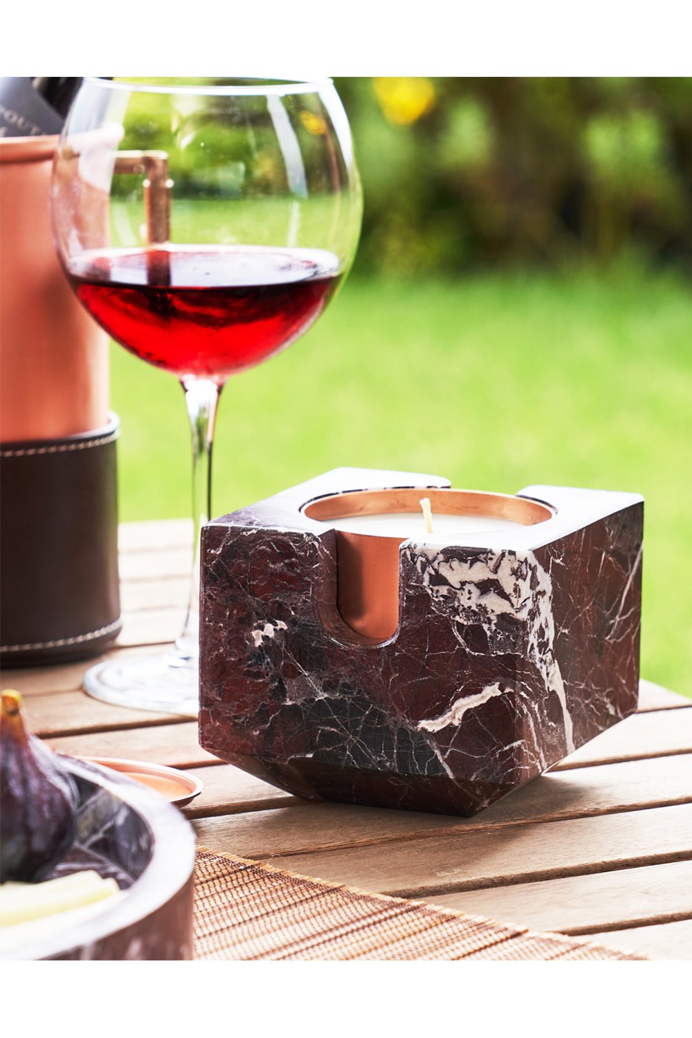 Haus 34-Glow Ela Bakır Mermer Mumluk-Mumluk & Şamdan-3-Milagron.com