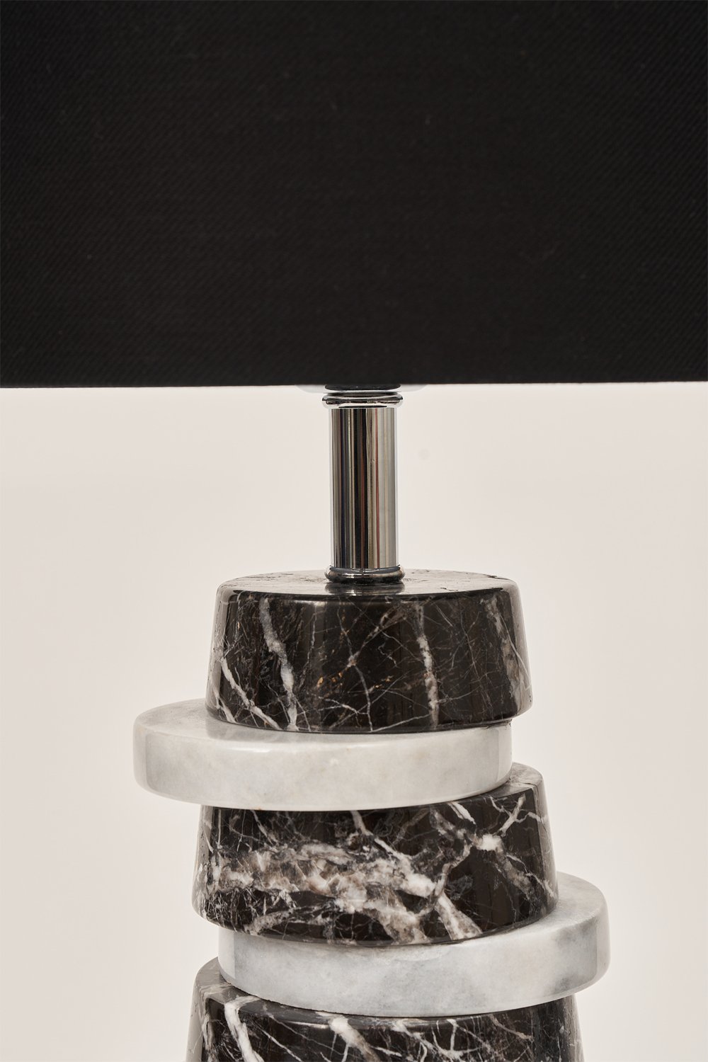 Haus 34-Round Mix Mermer Abajur-Abajur-2-Milagron.com