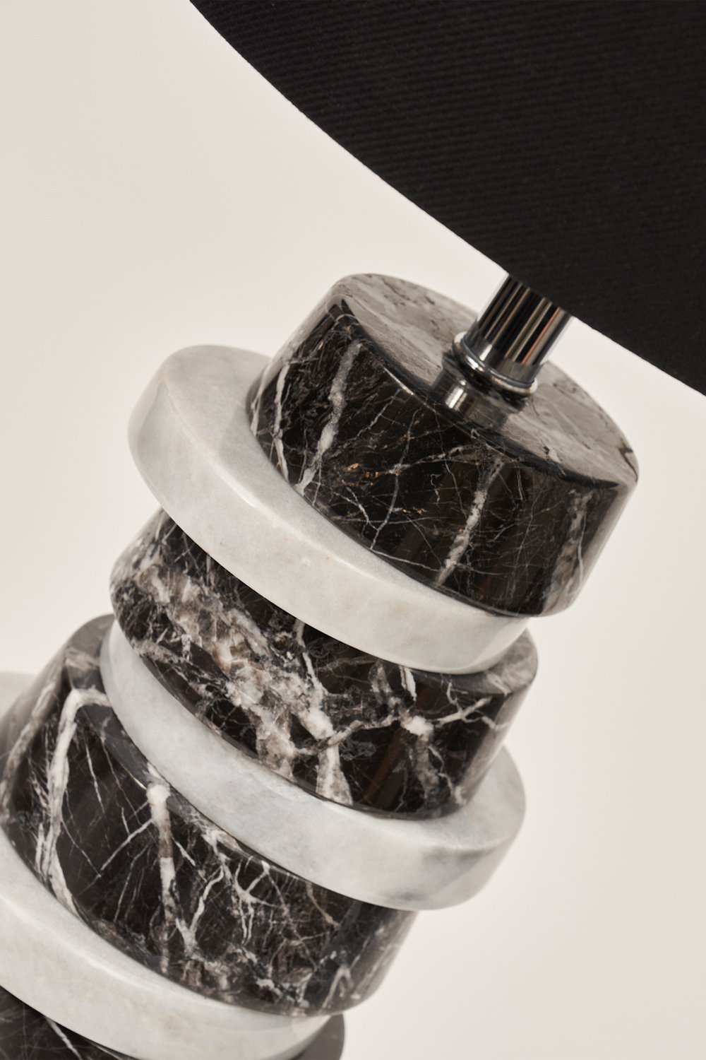 Haus 34-Round Mix Mermer Abajur-Abajur-3-Milagron.com