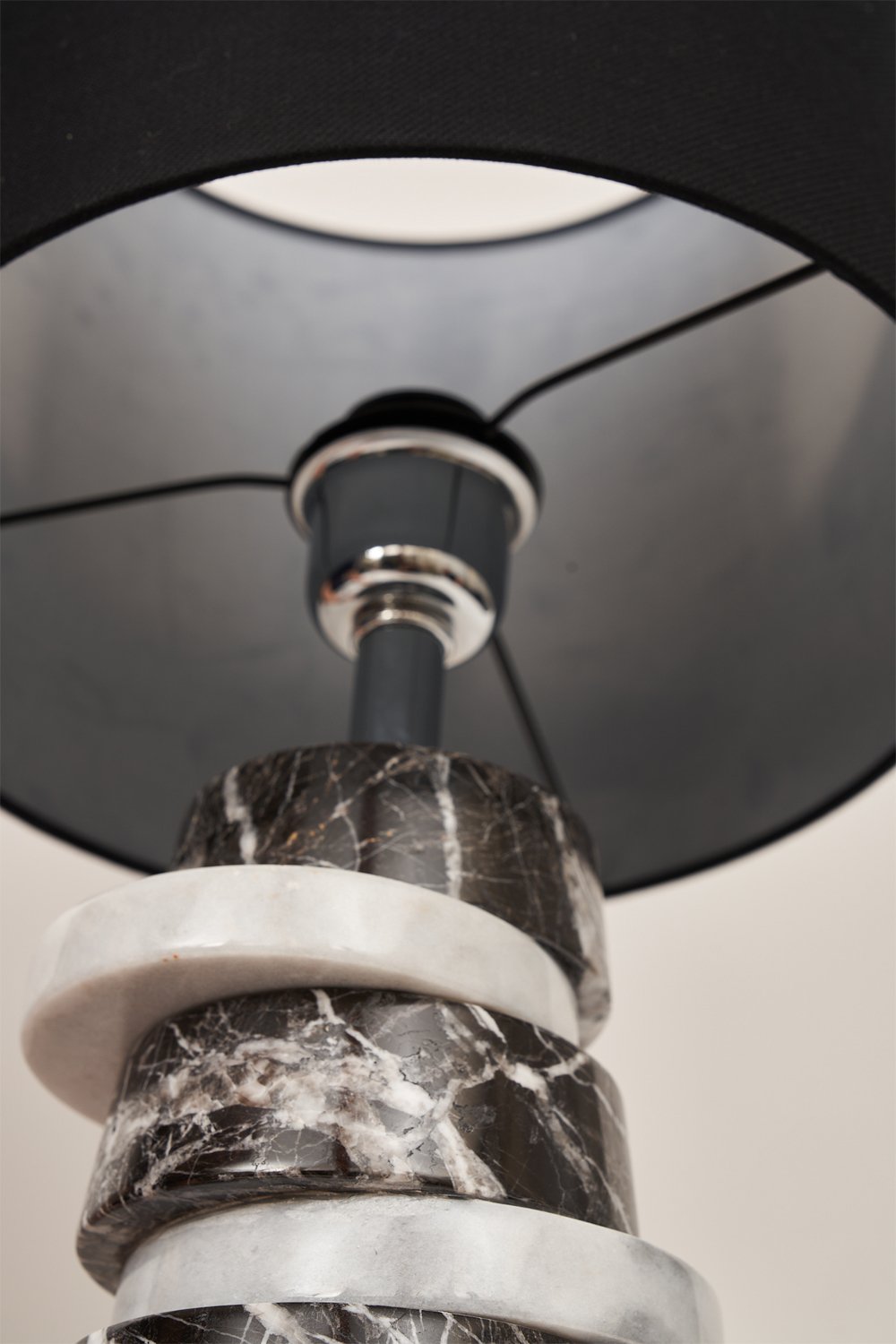 Haus 34-Round Mix Mermer Abajur-Abajur-4-Milagron.com