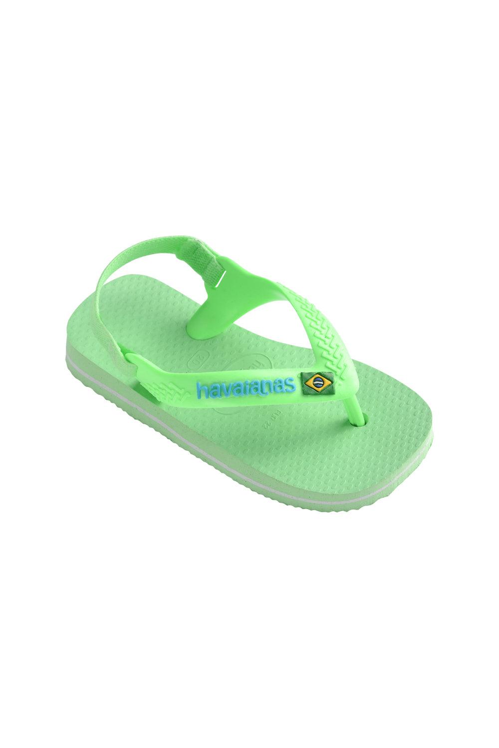 Havaianas-Baby Brasil Logo Green Garden-Sandalet & Terlik-2-Milagron.com