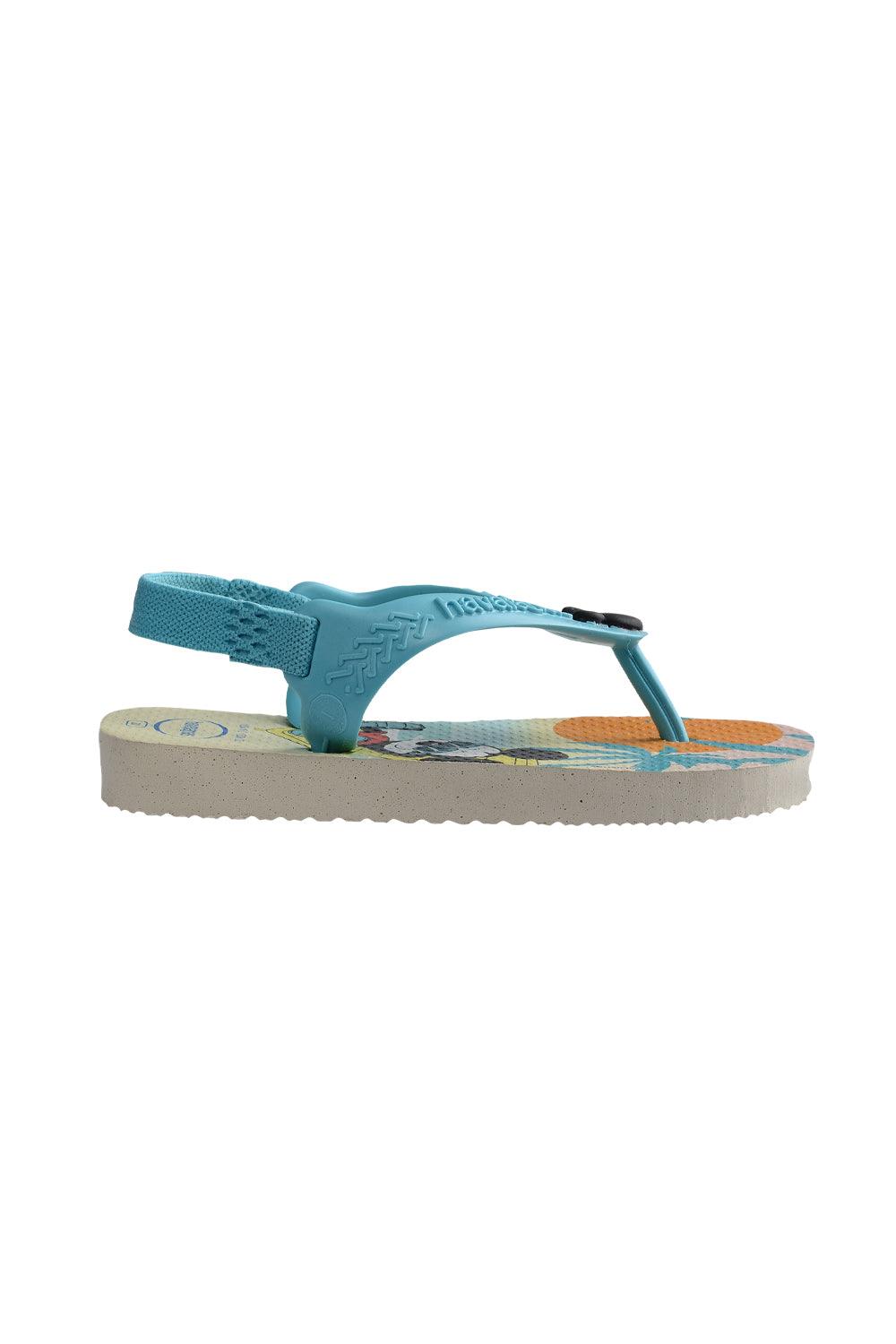 Havaianas-Baby Disney Classic Beige Straw/Blue-Sandalet & Terlik-3-Milagron.com