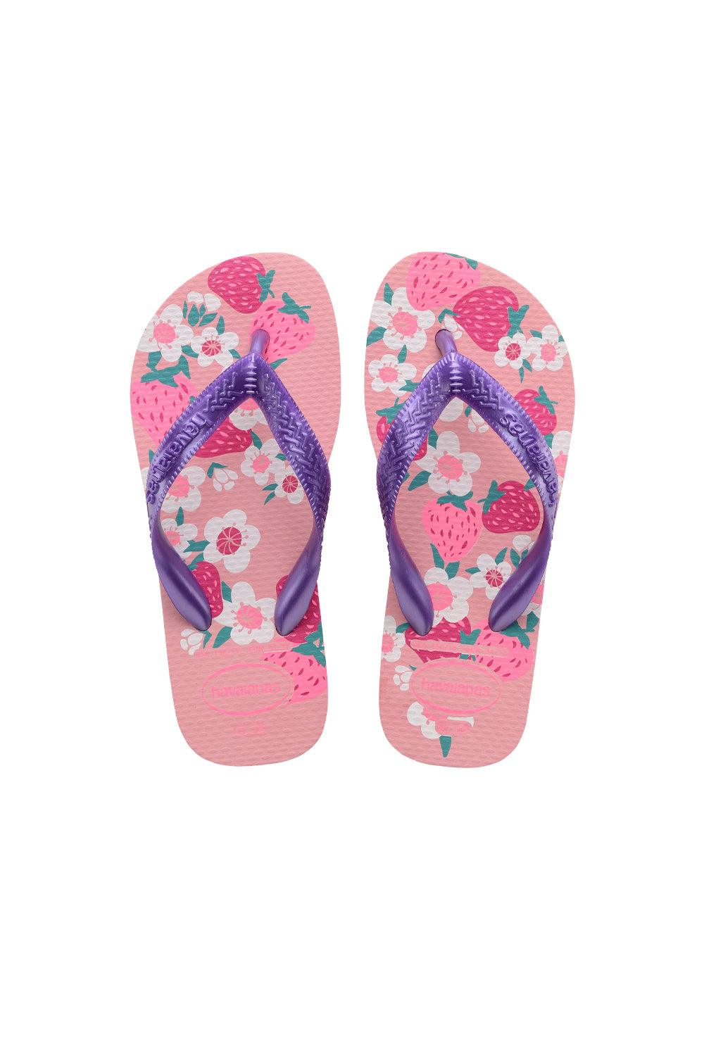 Havaianas-Kids Flores Macaron Pink-Sandalet & Terlik-1-Milagron.com