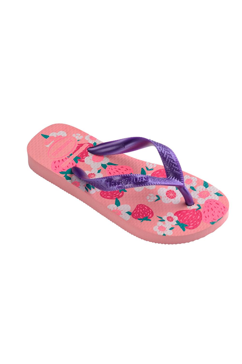 Havaianas-Kids Flores Macaron Pink-Sandalet & Terlik-2-Milagron.com