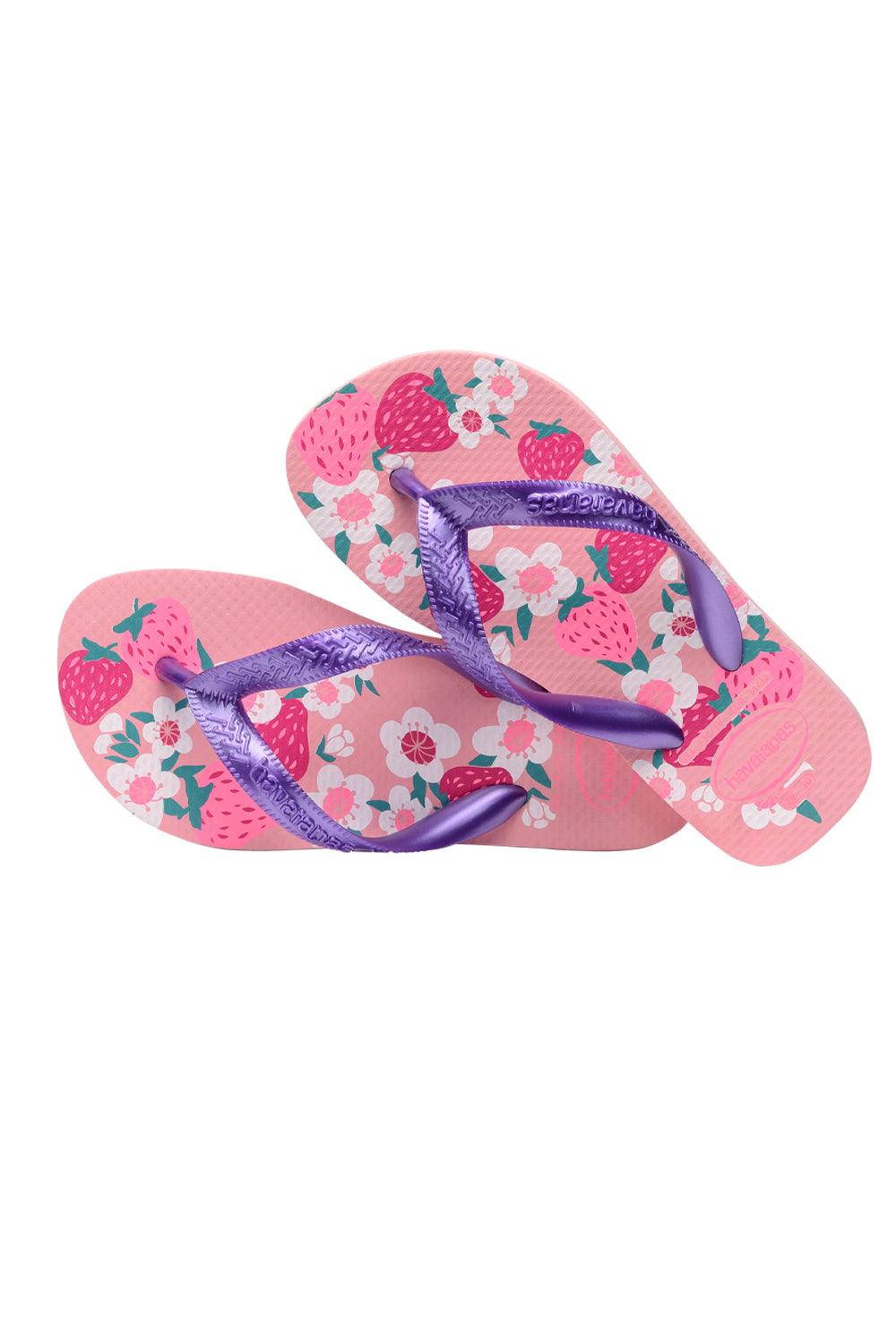 Havaianas-Kids Flores Macaron Pink-Sandalet & Terlik-4-Milagron.com