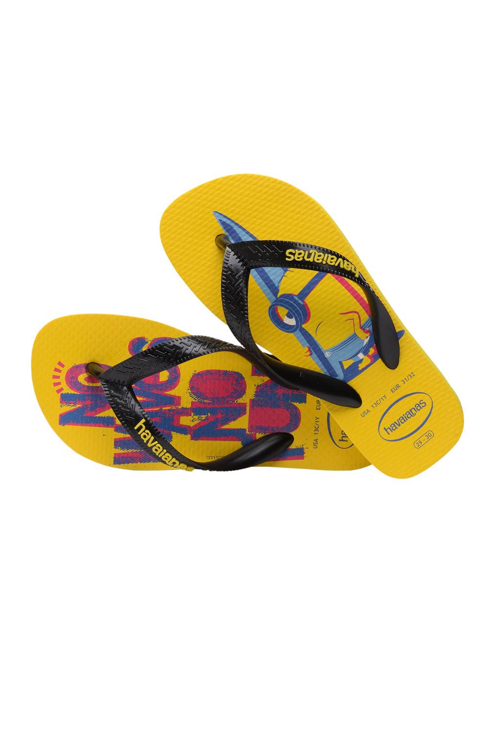 Havaianas-Kids Minions Yellow/Black/Yellow-Sandalet & Terlik-4-Milagron.com