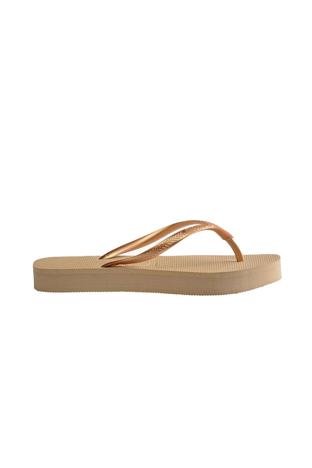 Havaianas-Slim Flatform Golden-Sandalet & Terlik-1-Milagron.com