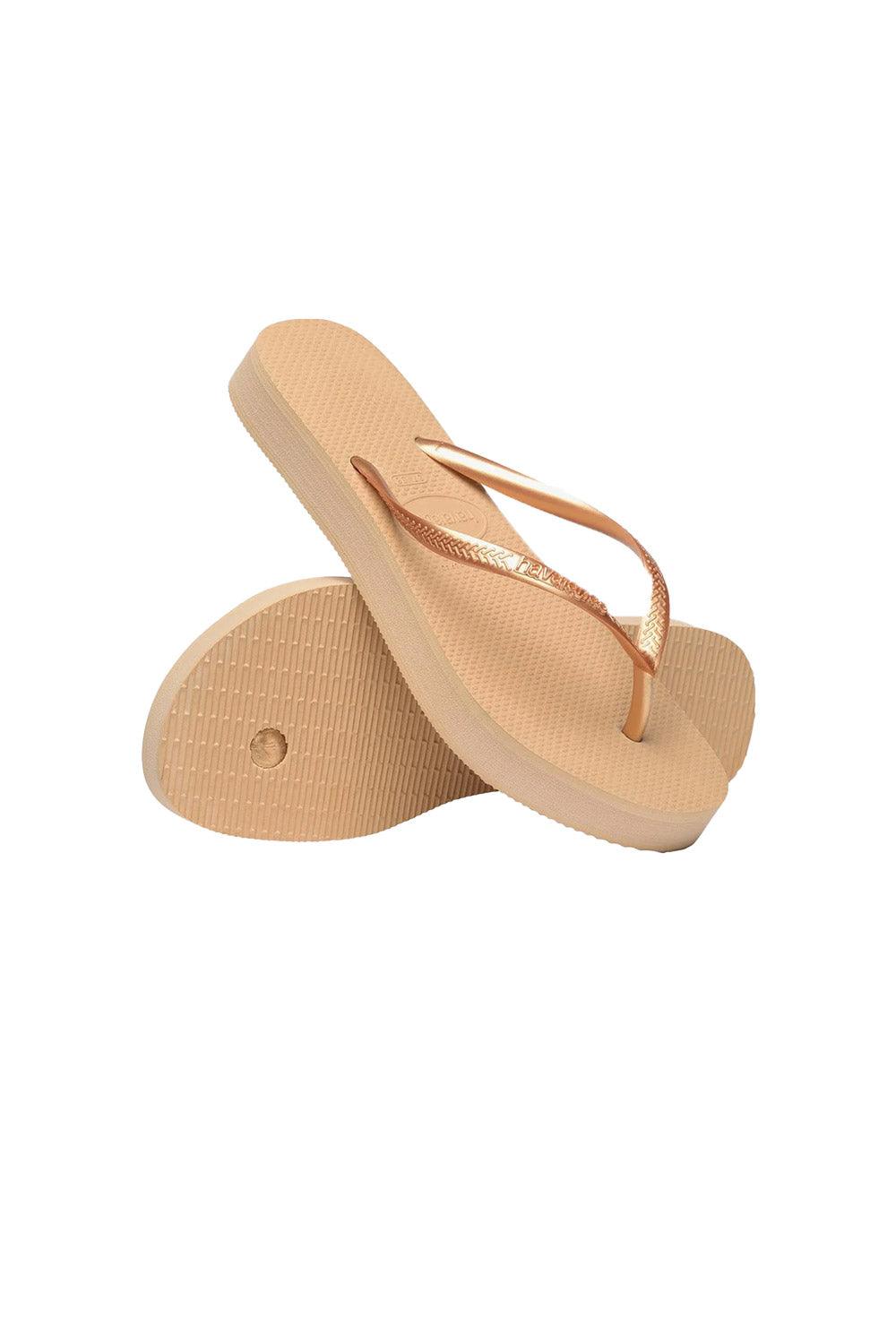 Havaianas-Slim Flatform Golden-Sandalet & Terlik-2-Milagron.com