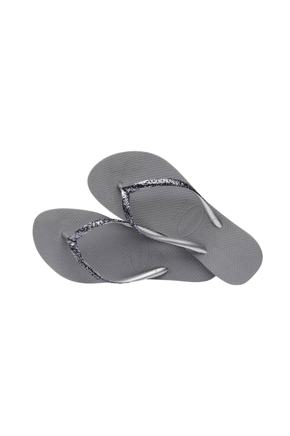 Havaianas-Slim Glitter II Steel Grey-Sandalet & Terlik-2-Milagron.com