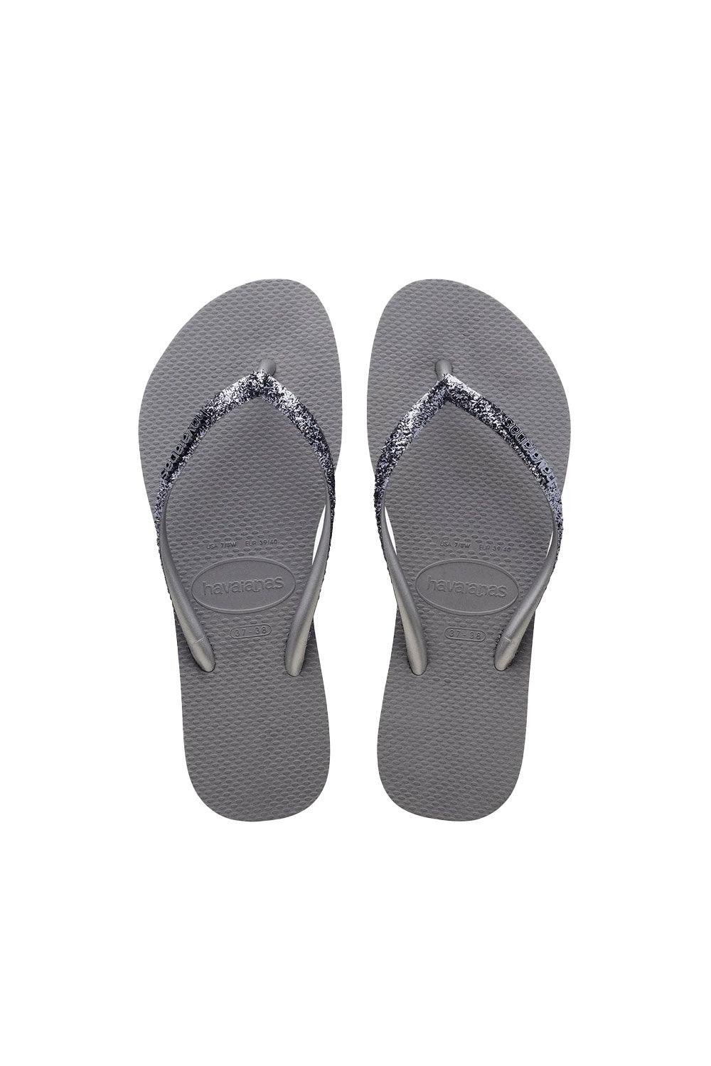 Havaianas-Slim Glitter II Steel Grey-Sandalet & Terlik-3-Milagron.com