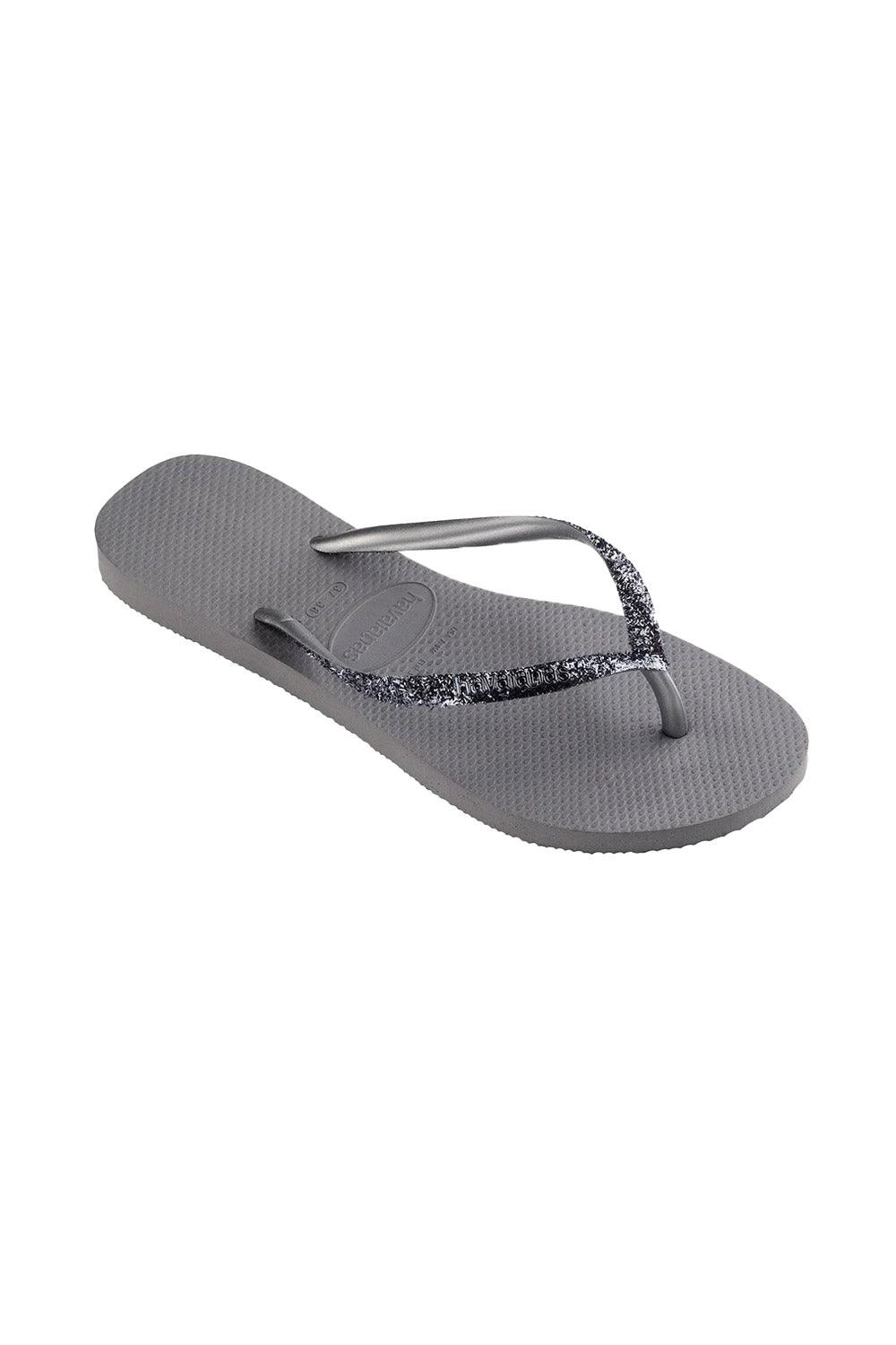 Havaianas-Slim Glitter II Steel Grey-Sandalet & Terlik-4-Milagron.com