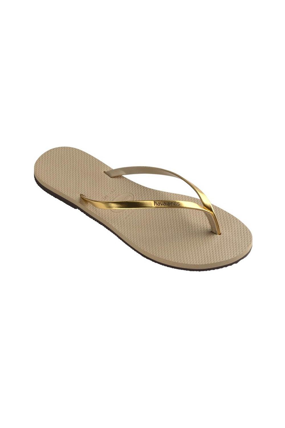 Havaianas-You Metallic Golden Sand-Sandalet & Terlik-2-Milagron.com
