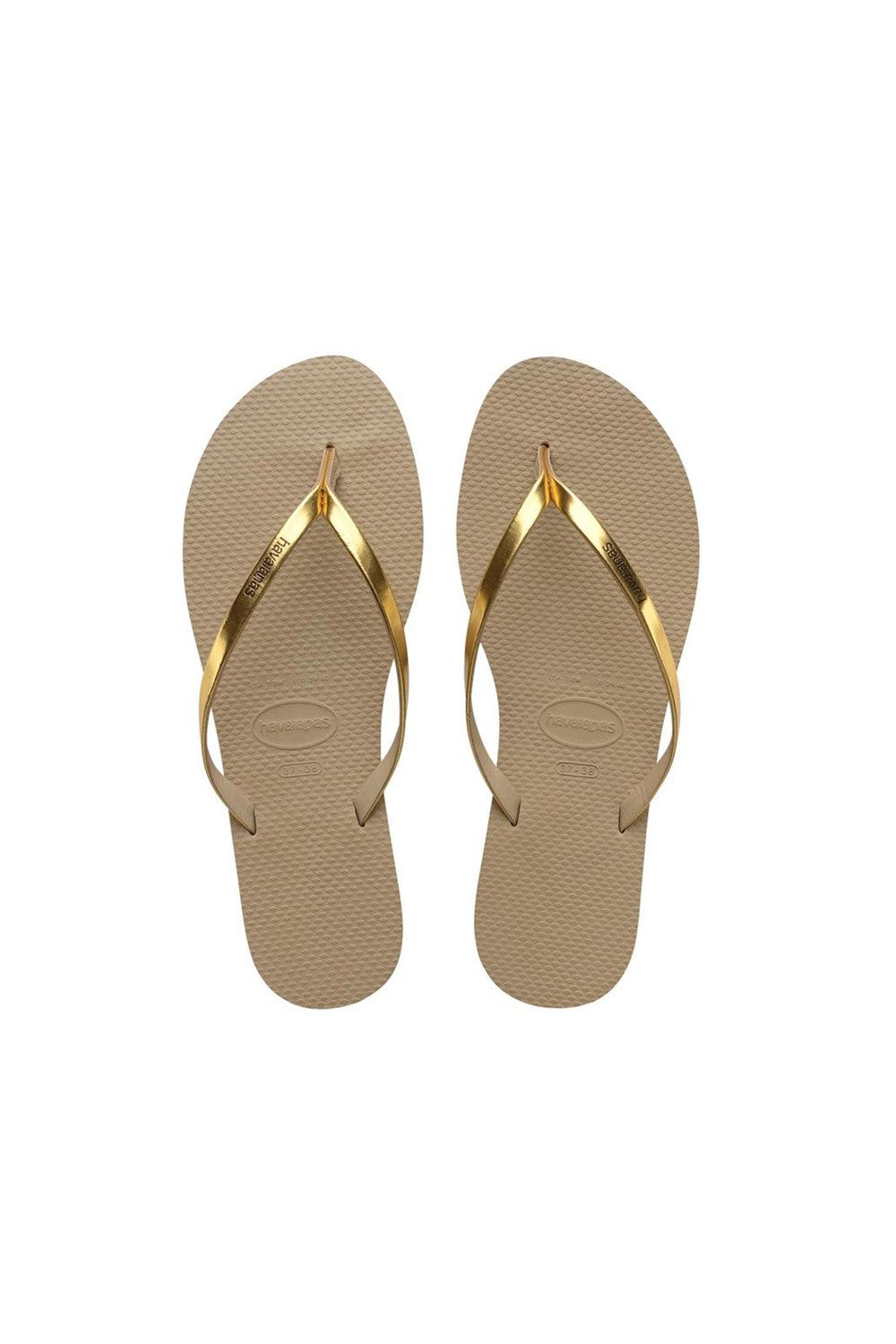 Havaianas-You Metallic Golden Sand-Sandalet & Terlik-3-Milagron.com