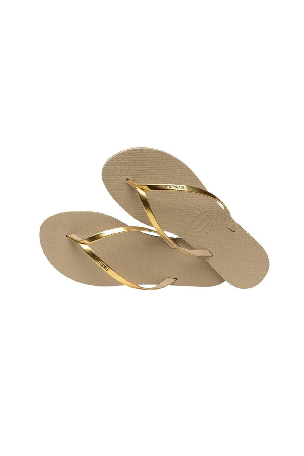 Havaianas-You Metallic Golden Sand-Sandalet & Terlik-4-Milagron.com