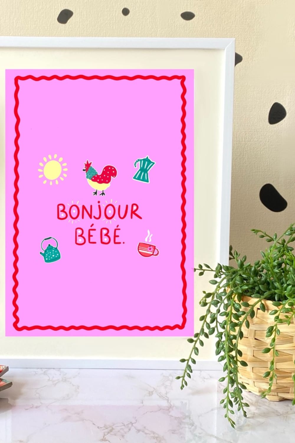 Hello Melody-Bonjour Bebe Baskı-Tablo-2-Milagron.com