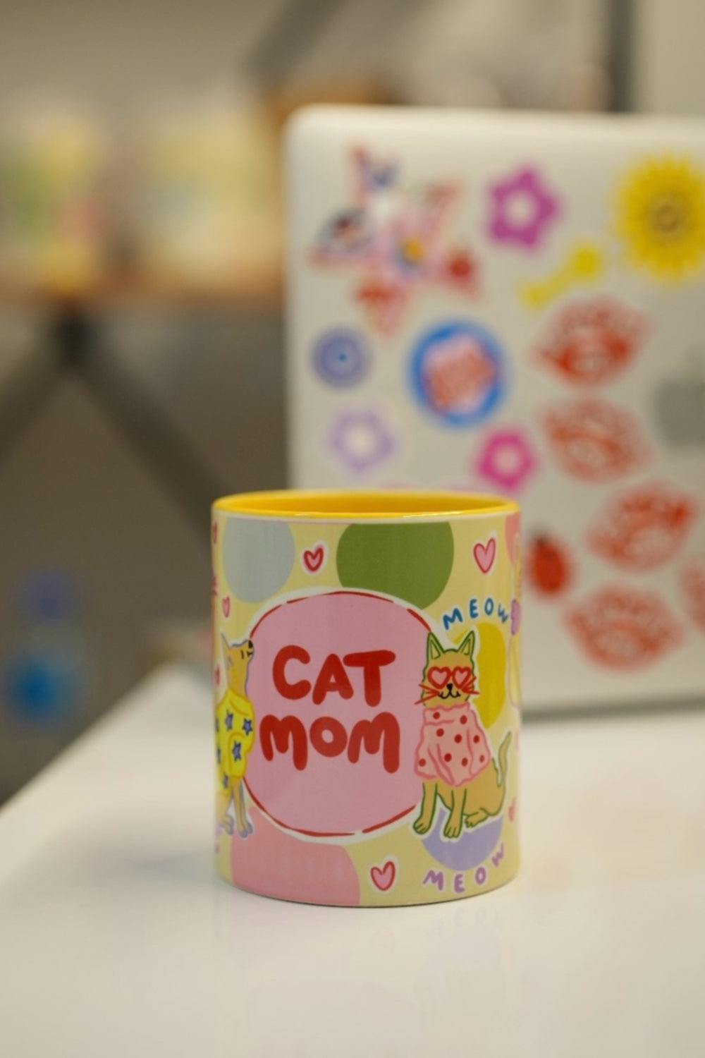 Hello Melody-Cat Mom Kupa-Bardak-3-Milagron.com