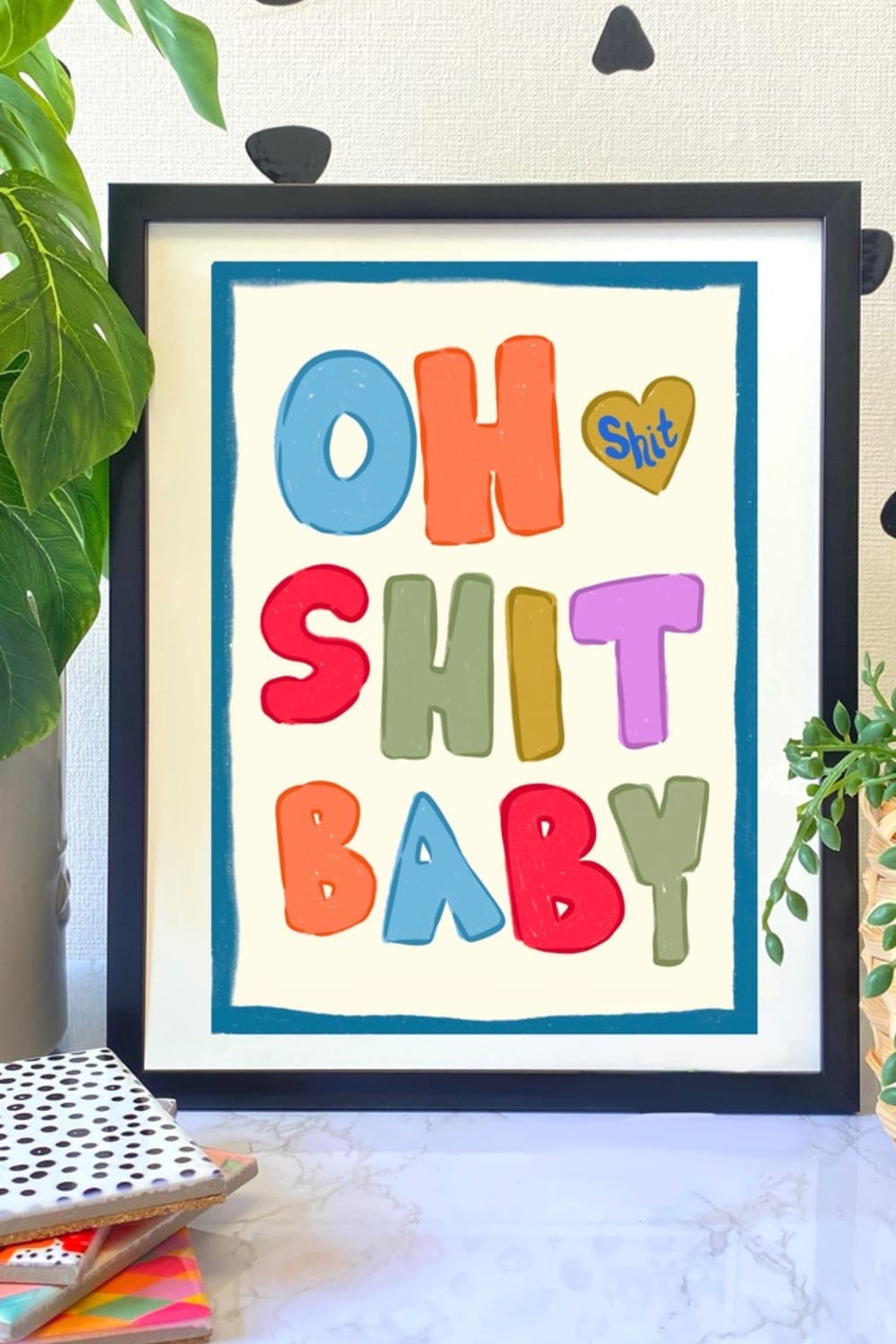 Hello Melody-Oh Shit Baskı-Tablo-2-Milagron.com