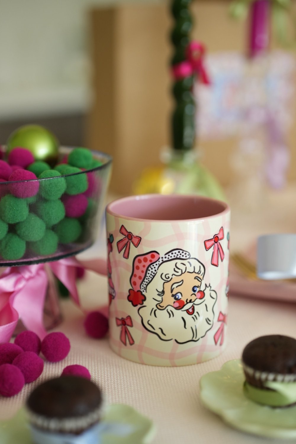 Hello Melody-Pink Santa Kupa-Bardak-2-Milagron.com