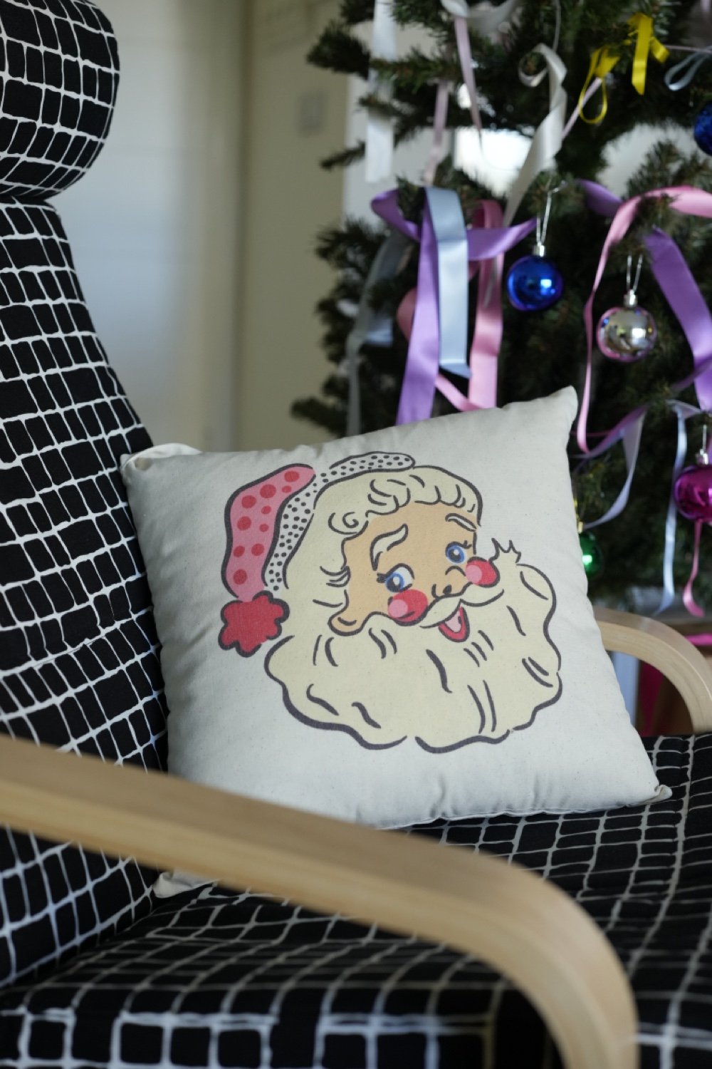 Hello Melody-Santa Yastık Kılıfı-Yastık-1-Milagron.com