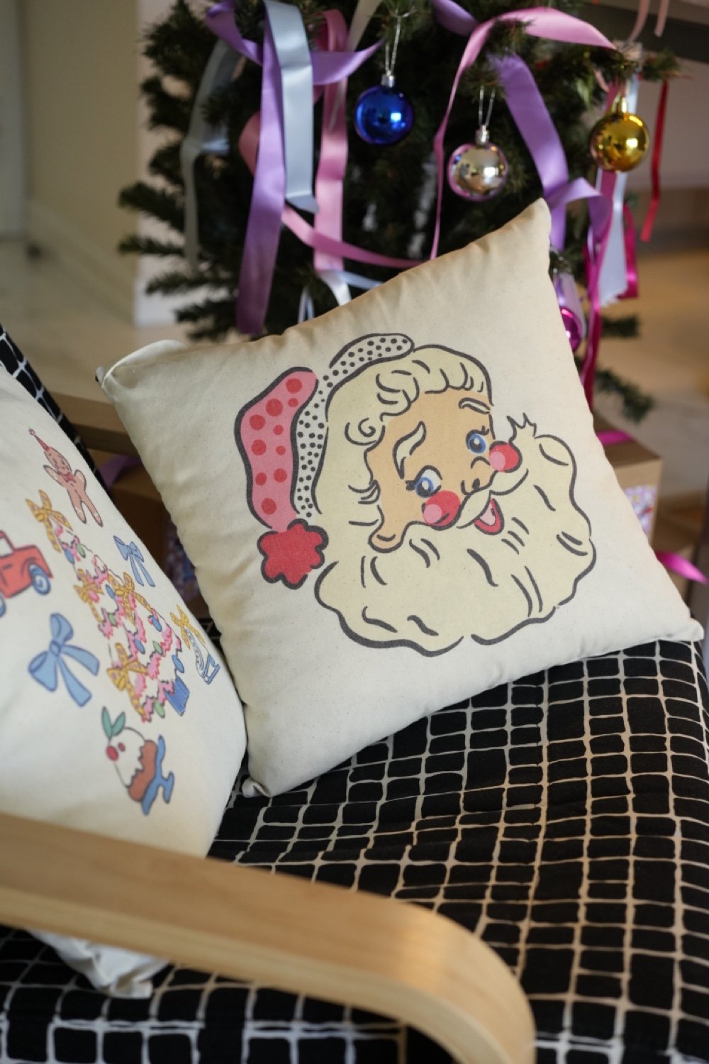 Hello Melody-Santa Yastık Kılıfı-Yastık-3-Milagron.com