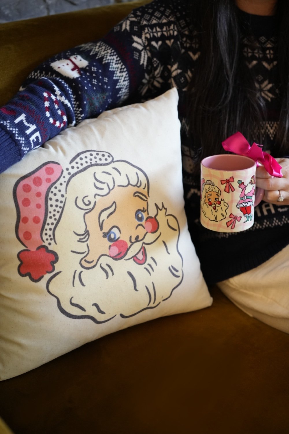 Hello Melody-Santa Yastık Kılıfı-Yastık-4-Milagron.com