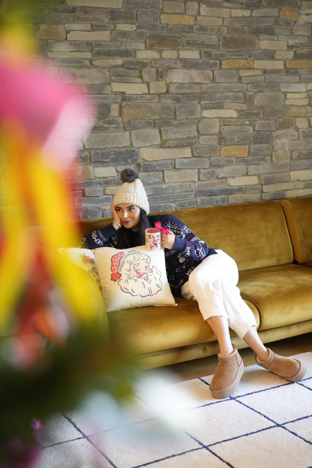 Hello Melody-Santa Yastık Kılıfı-Yastık-5-Milagron.com