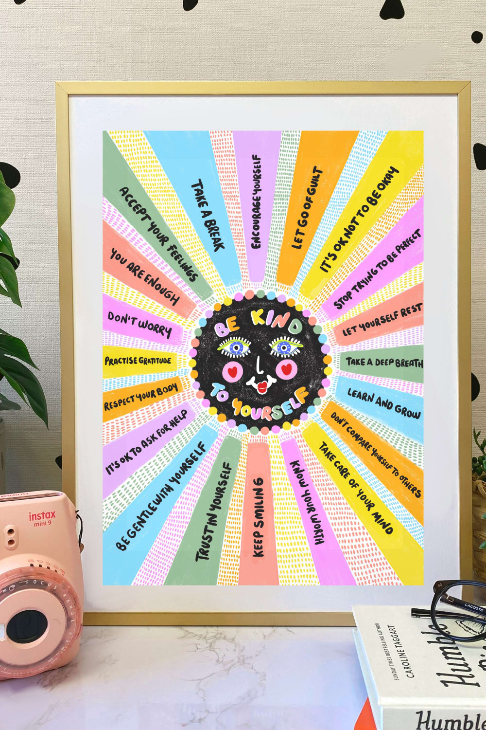 Hello Melody-Self-Care Moon Baskı-Tablo-1-Milagron.com