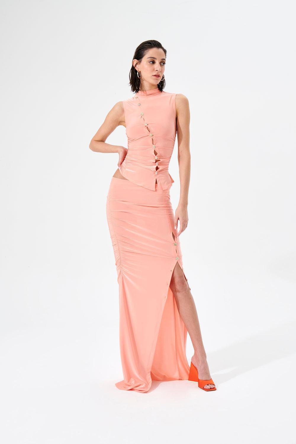 Herfetch-Button Up Skirt-Etek-1-Milagron.com