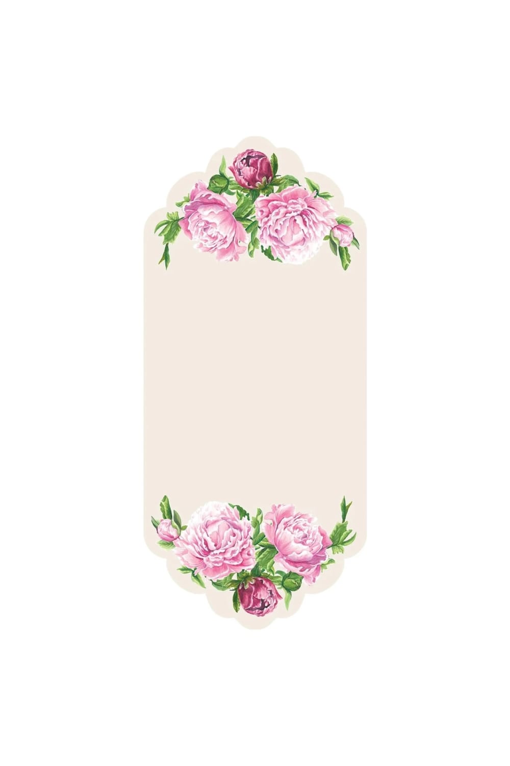 Peony Table Card - Pack Of 12 - 0