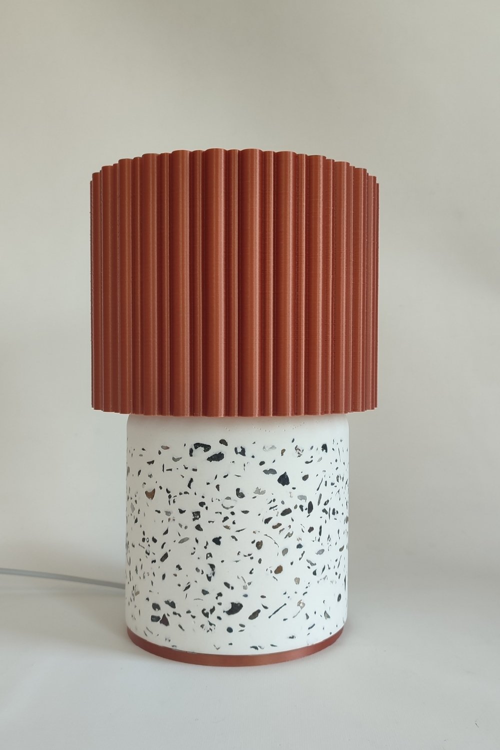 Hgo Atelier-Bold | Terrazzo & Bakır Abajur-Abajur-1-Milagron.com