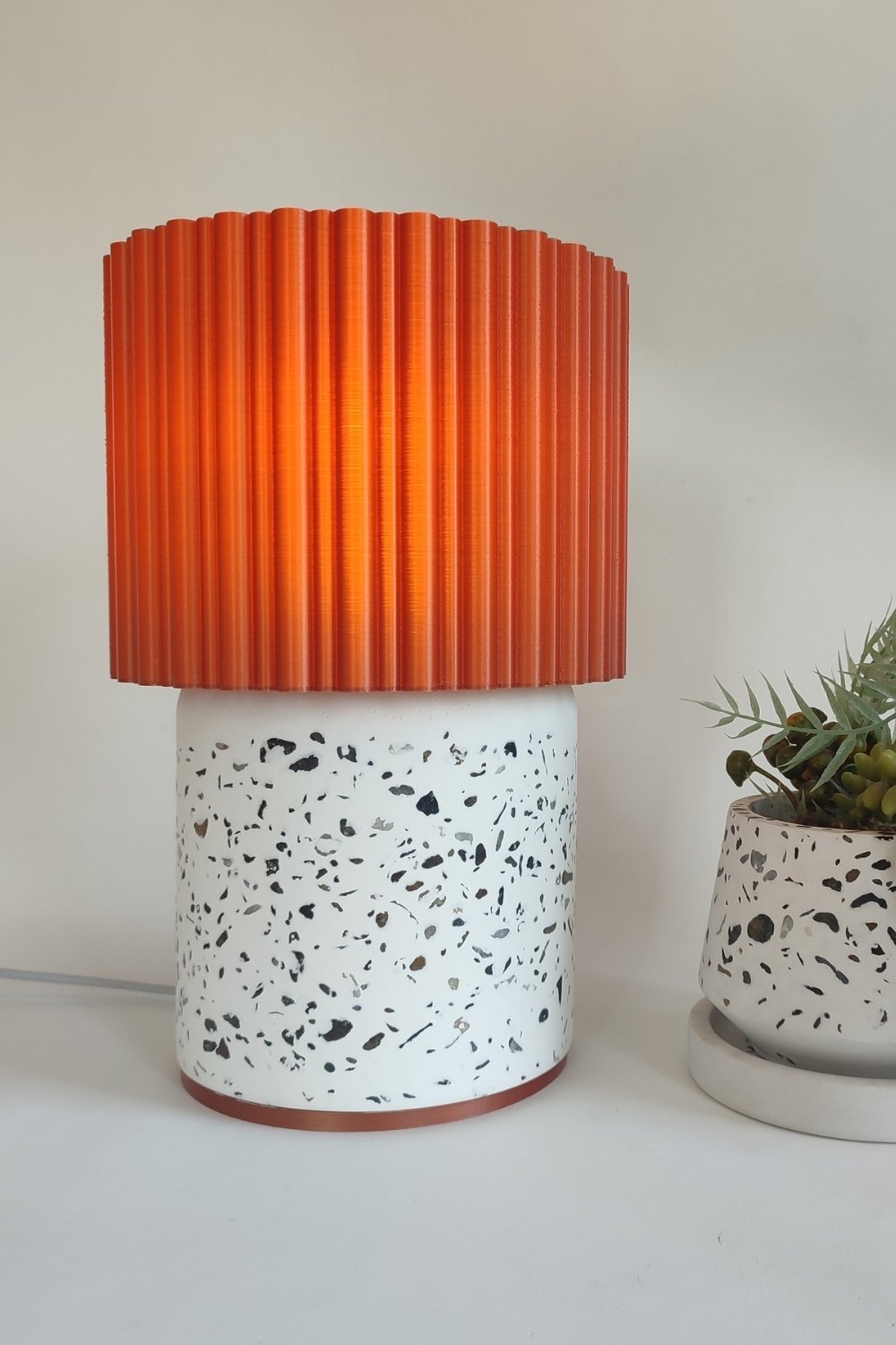 Hgo Atelier-Bold | Terrazzo & Bakır Abajur-Abajur-3-Milagron.com