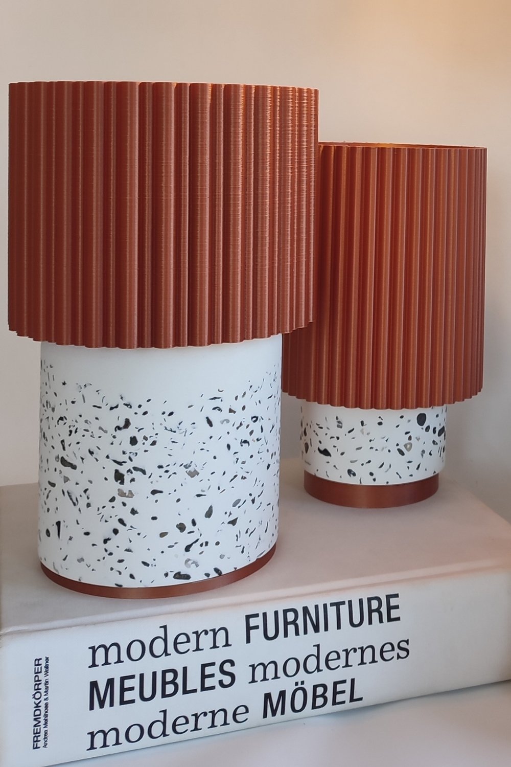 Hgo Atelier-Bold | Terrazzo & Bakır Abajur-Abajur-5-Milagron.com