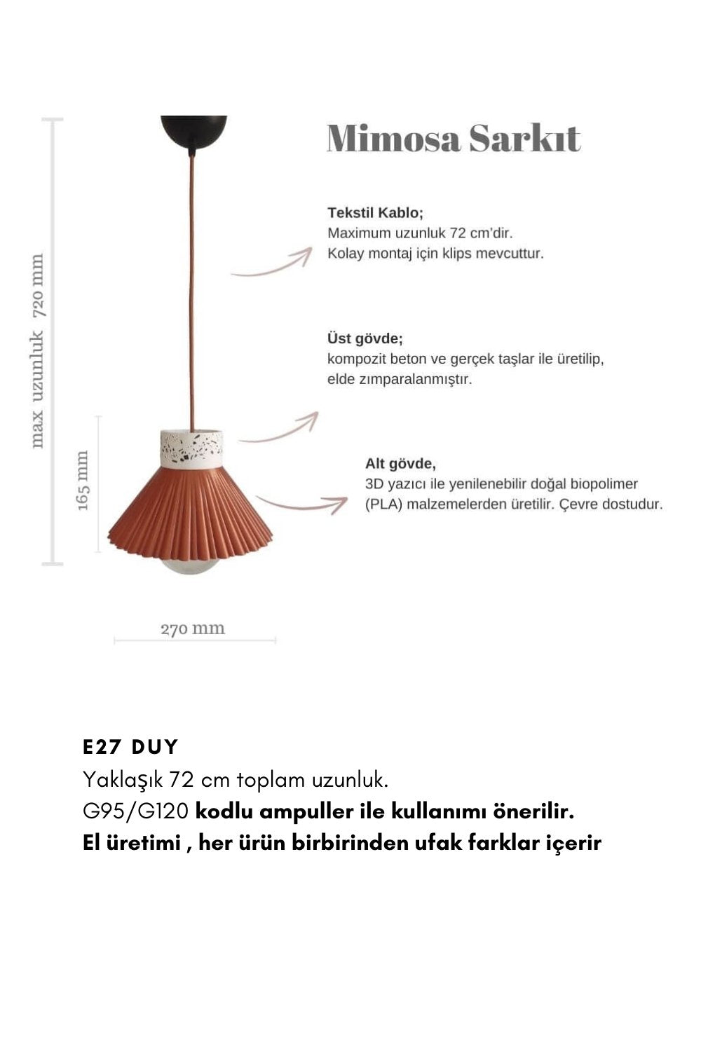 Hgo Atelier-Mimosa Sarkıt Avize-Avize-7-Milagron.com