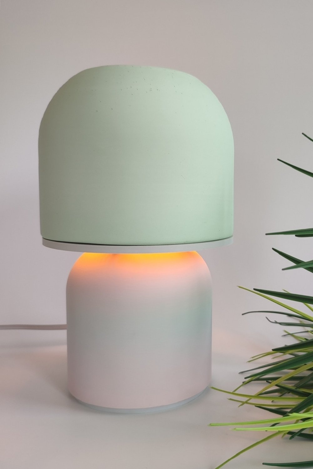 Hgo Atelier-Pink & Mint Mantar Abajur-Abajur-1-Milagron.com