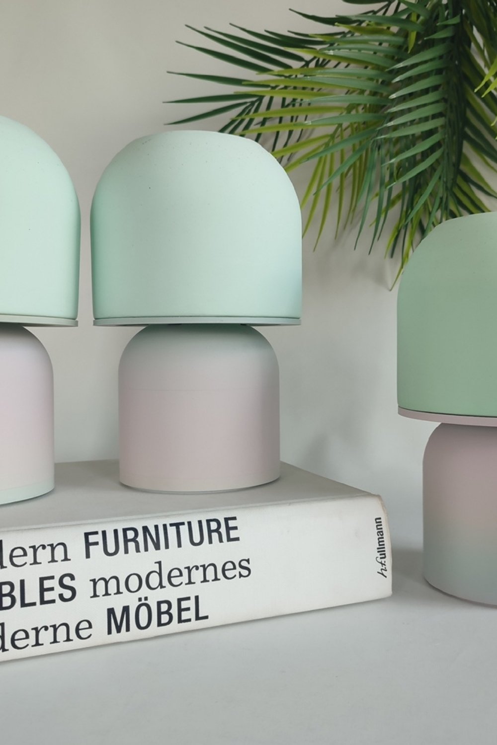 Hgo Atelier-Pink & Mint Mantar Abajur-Abajur-3-Milagron.com