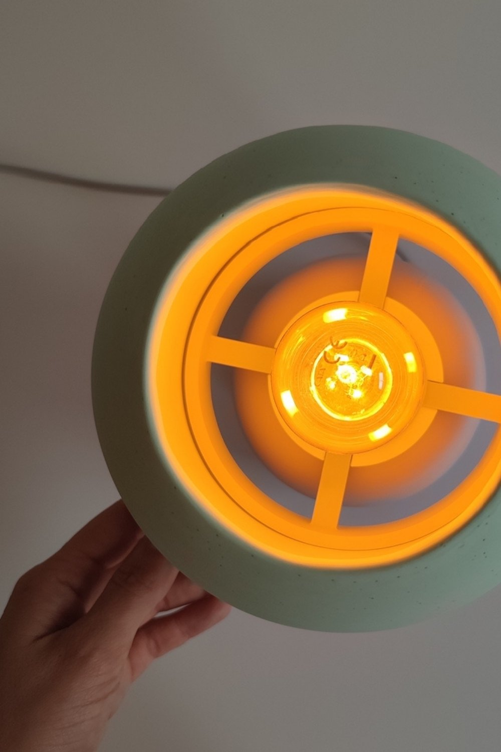 Hgo Atelier-Pink & Mint Mantar Abajur-Abajur-5-Milagron.com