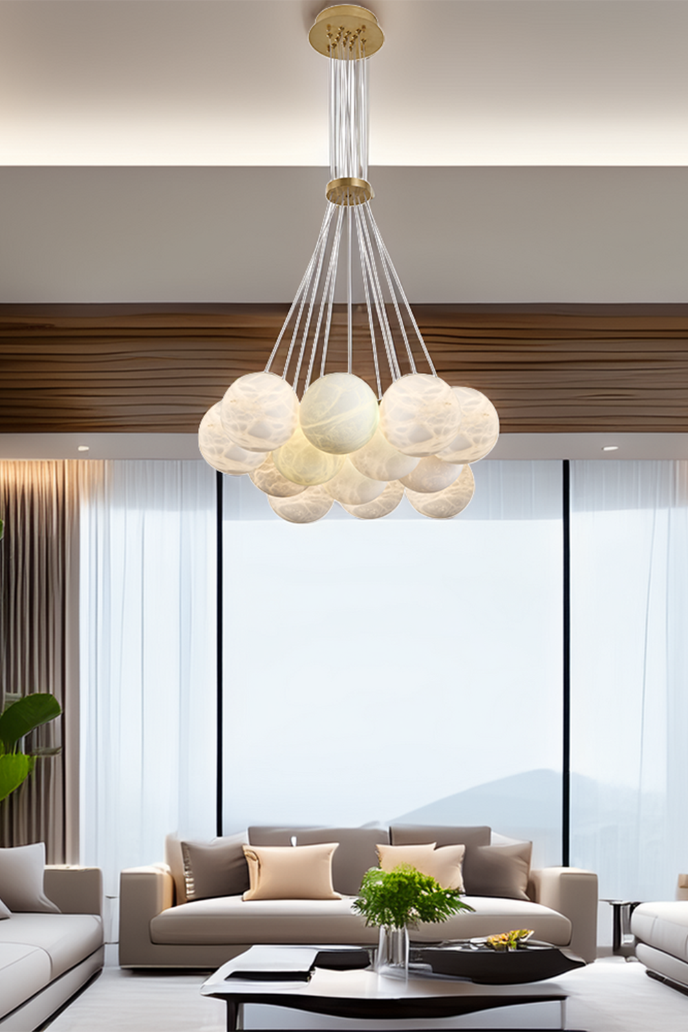 Modern Mermer Sarkıt 13l Bakır - 1