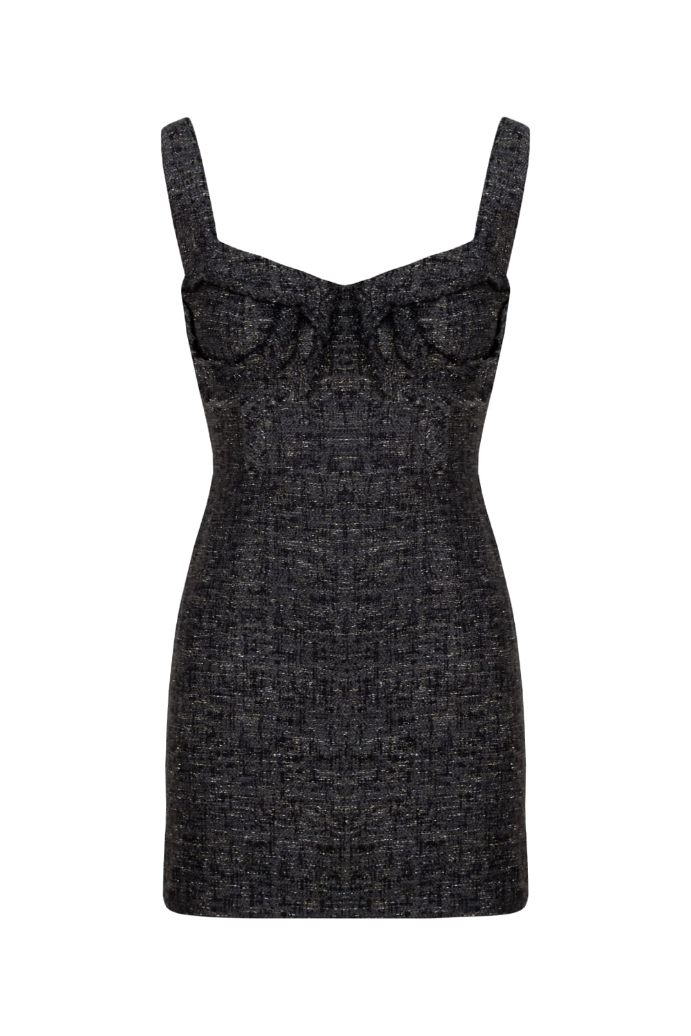 Hip + Happen-Ela Mini Gri Elbise-Top-1-Milagron.com