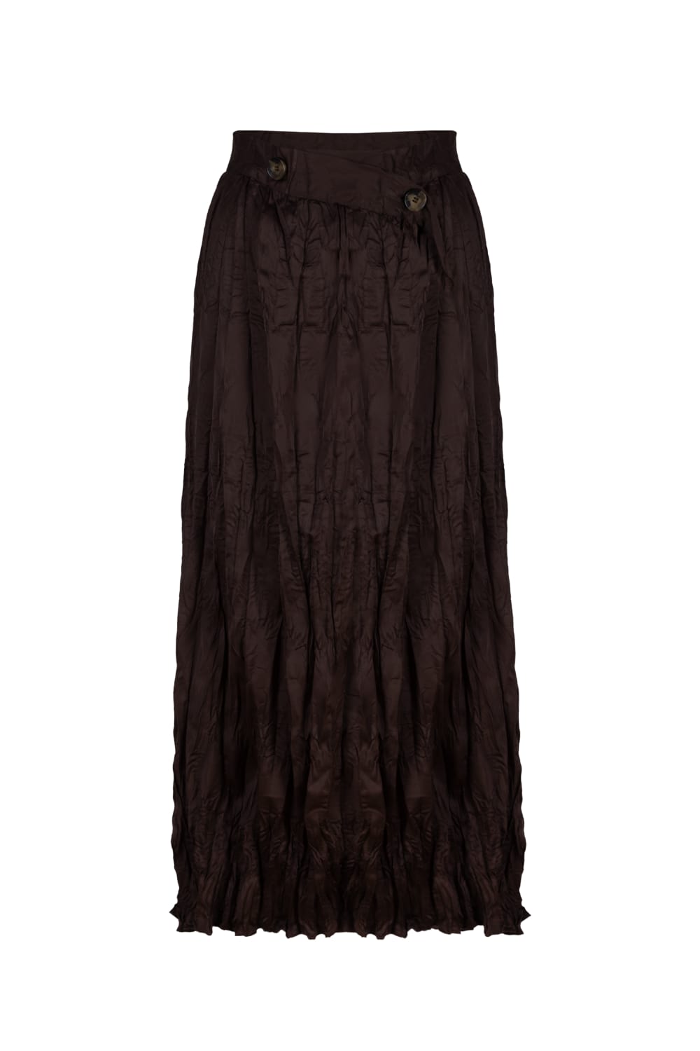 Hip + Happen-Lilly Midi Kahverengi Etek-Etek-1-Milagron.com